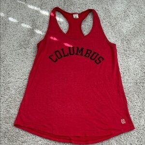 Columbus Red Racerback Tank Top